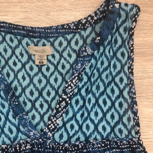 Urban Outfitters Ecote Blue Printed Dress - Picture 2 of 2